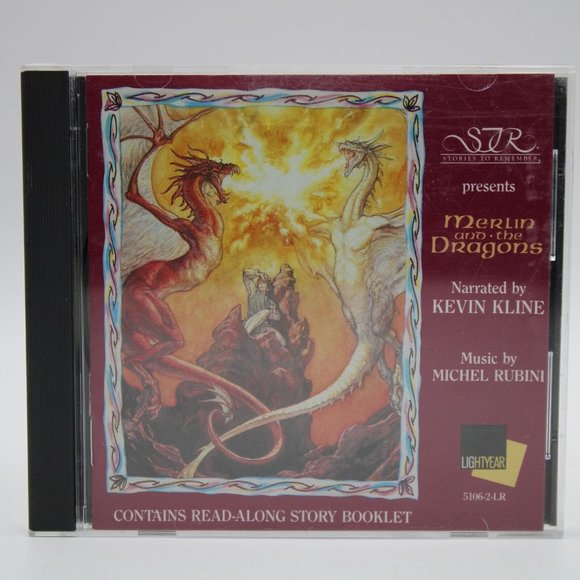 Stories To Remember Merlin And The Dragons Audio CD Kevin Kline 1991 Lightyear - Picture 1 of 3